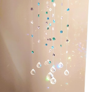 Kristall-Mobile Sonnenfänger AURORA Babyzimmer-Dekoration in Pastellfarben Feng Shui-Mobile handgefertigt Bild 3