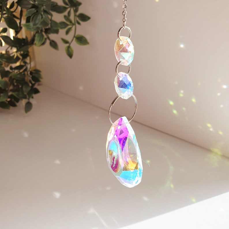 DIY Suncatcher Crystal Sun catcher Solar prism Aurore Boréal Window hanging image 2