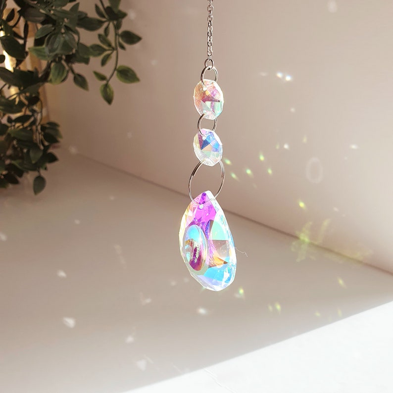 DIY Suncatcher Crystal Sun catcher Solar prism Aurore Boréal Window hanging image 10