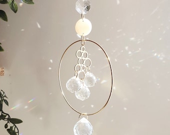 Suncatcher cristal  BUBBLE - Home decor - Feng Shui - Fait Main - Fabriqué en France