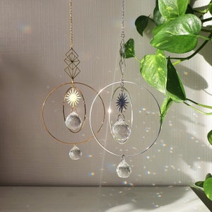 ANDROMEDE Crystal Suncatcher – Feng Shui Suncatcher – Home and living – Bohemian decor – Handmade Gift for Women – Summer Gift