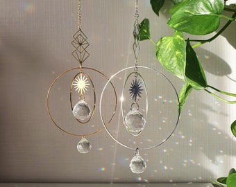 Suncatcher cristal Feng Shui ANDROMEDE  - Home Decor - Good vibes only - Fait Main