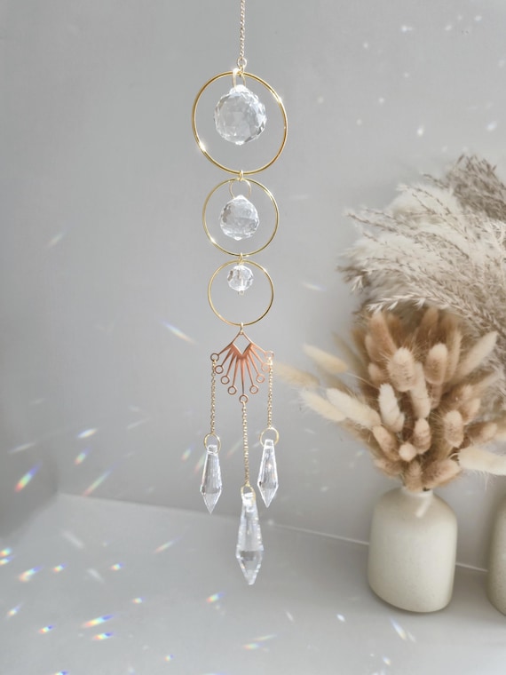 Suncatcher ZEN en Cristal – Attrape-Soleil Arc-en-Ciel