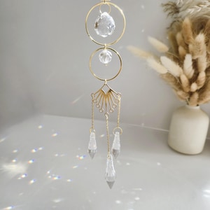 Gift for Home, Christmas Gift, Cozy Fall Decor, Prism Sun Catcher, Hanging Crystal, Suncatcher Window, Crystal Gift, Handmade Suncatcher, Prism Decorations, Crystal Pendant, feng shui ornaments, Christmas Decor, Sun Catcher Crystal