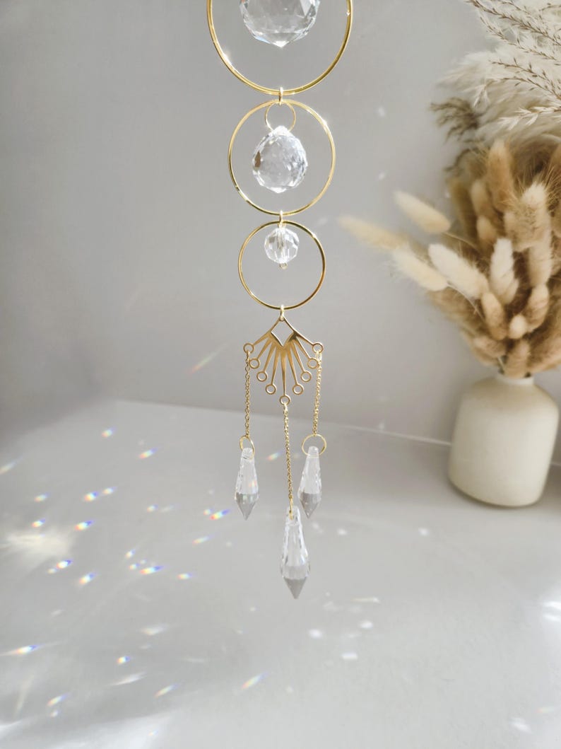 Gift for Home, Christmas Gift, Cozy Fall Decor, Prism Sun Catcher, Hanging Crystal, Suncatcher Window, Crystal Gift, Handmade Suncatcher, Prism Decorations, Crystal Pendant, feng shui ornaments, Christmas Decor, Sun Catcher Crystal