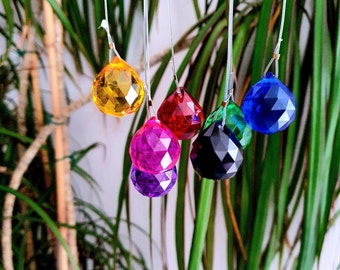 DIY Suncatcher - Crystal Sun catcher - Feng Shui ball - different colors - Crystal prism