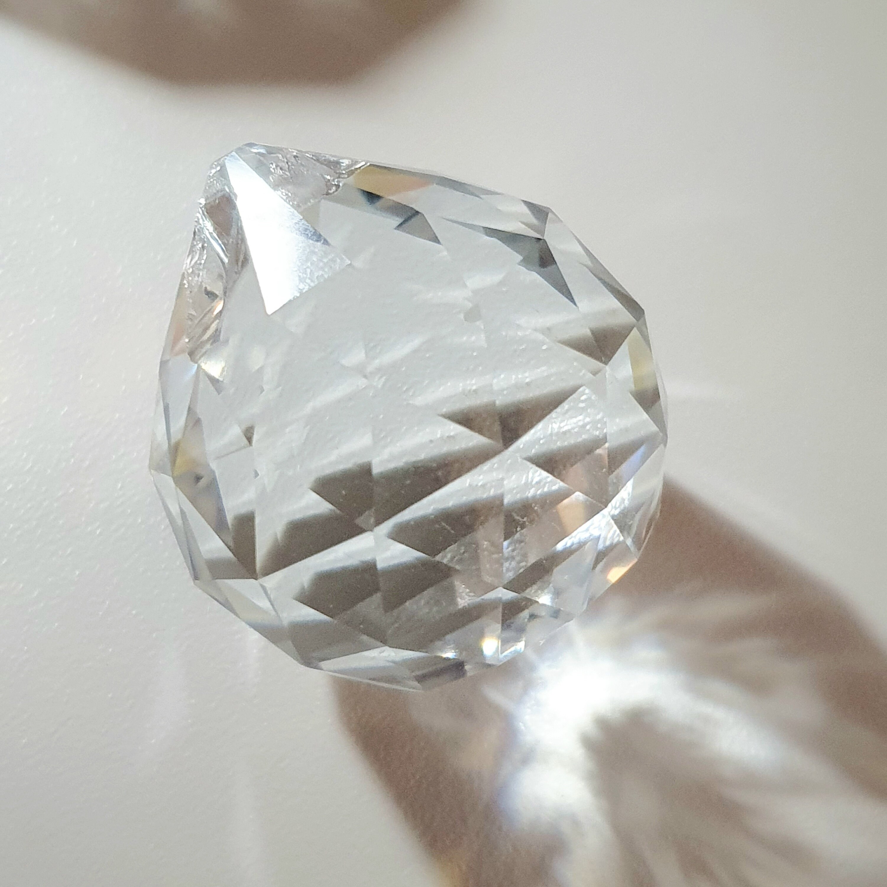 Grande Boule Cristal Suncatcher 40 Mm Prisme En Cristal Décoration à  Suspendre Sun Catcher 