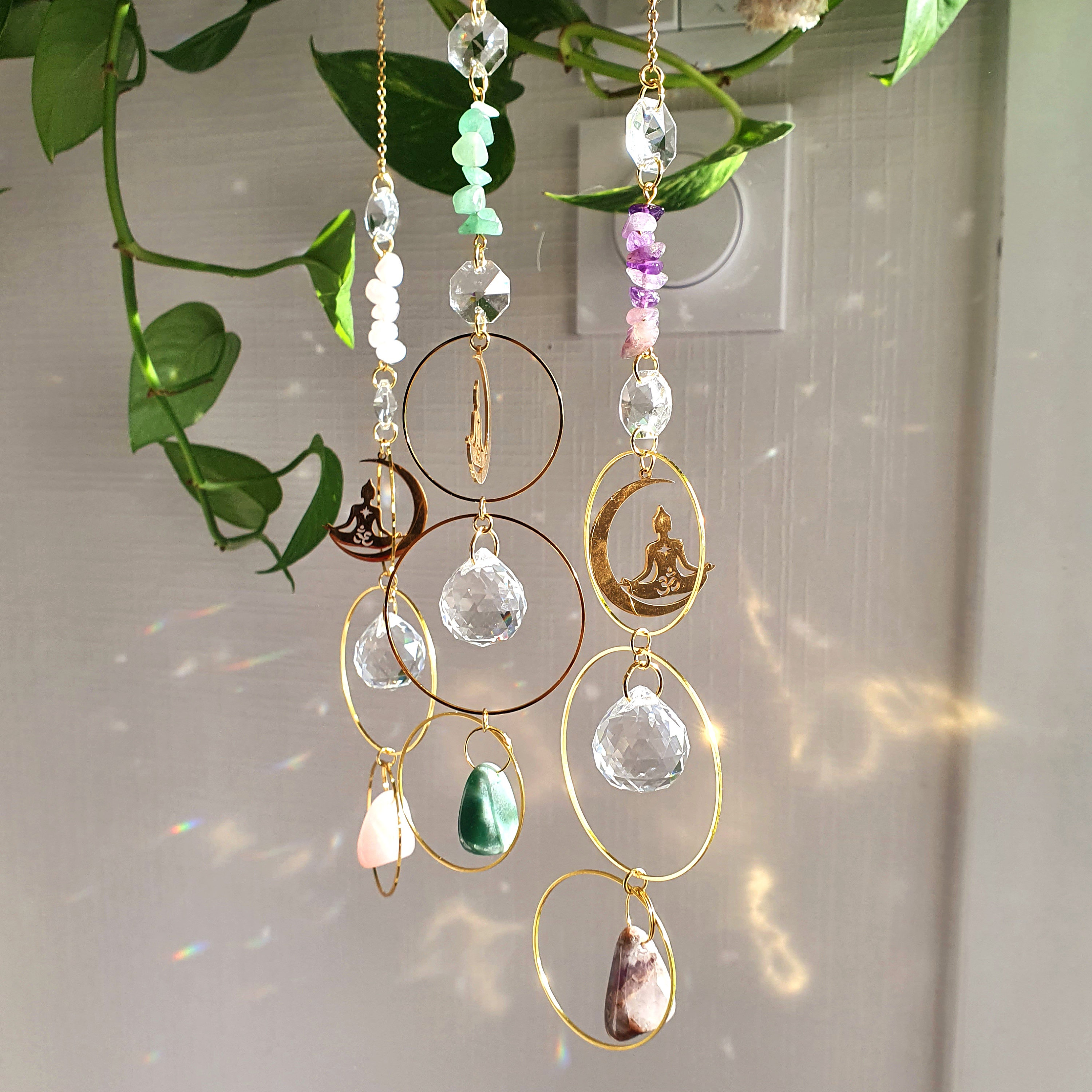 Suncatcher CASSIOPEE II Celestial Hanging Decor Feng Shui Crystal Gift for  Her Handmade Made in France 