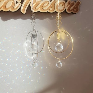 Suncatcher cristal Feng Shui ANDROMEDE Home Decor Good vibes only Fait Main image 8