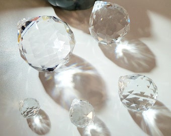 DIY Suncatcher - Cristal Attrape soleil  - Prisme solaire - Boule facettes Feng Shui - fourniture pour la décoration