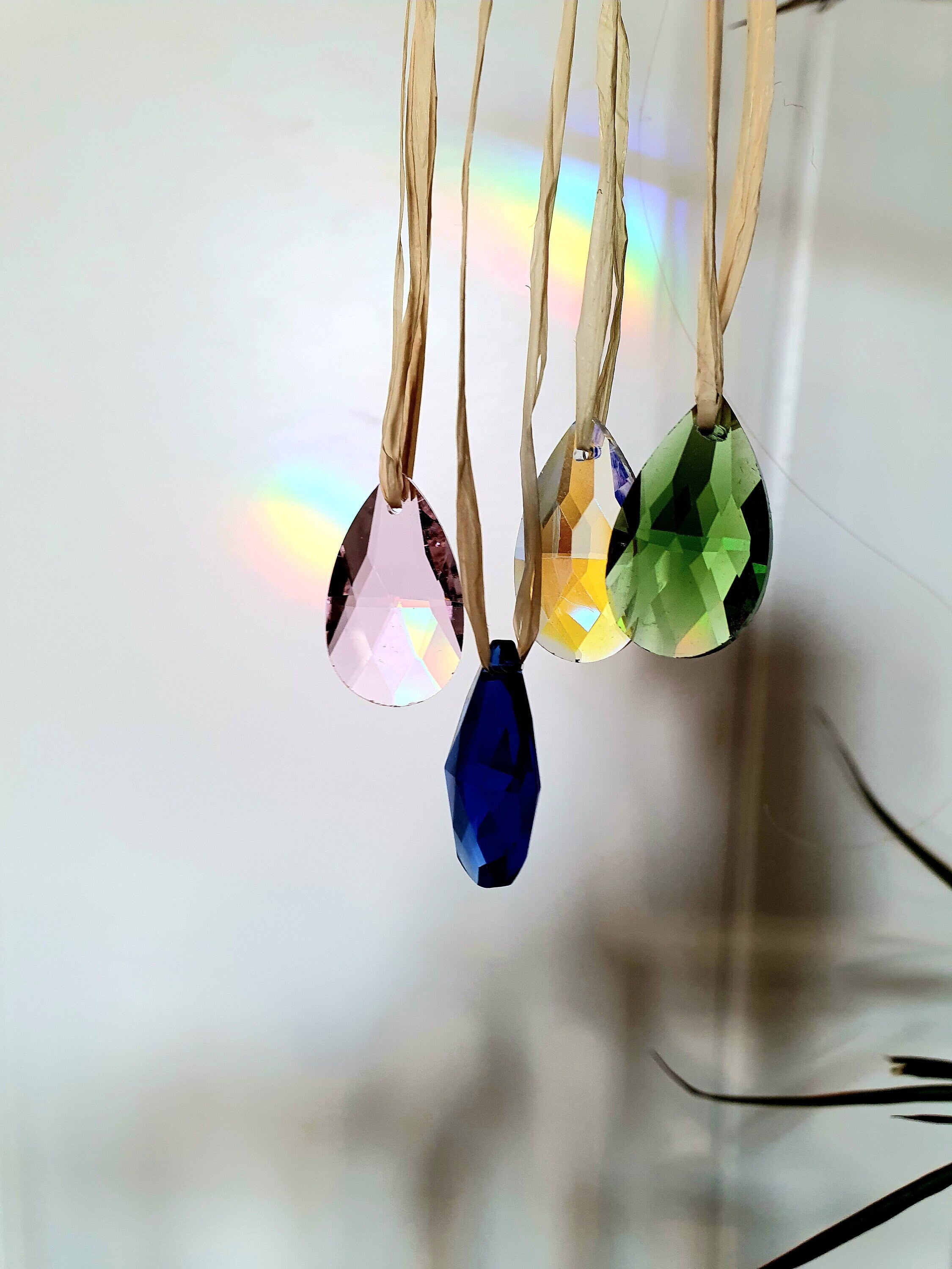 Goutte en Cristal | Pampille Hanging Pendant Window Rainbow Feng Shui Prism Crystal Suncatcher