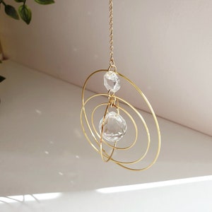 AQUILAE crystal suncatcher - Mobile Feng Shui - Low price gift - Home decor - Handmade - Made in France