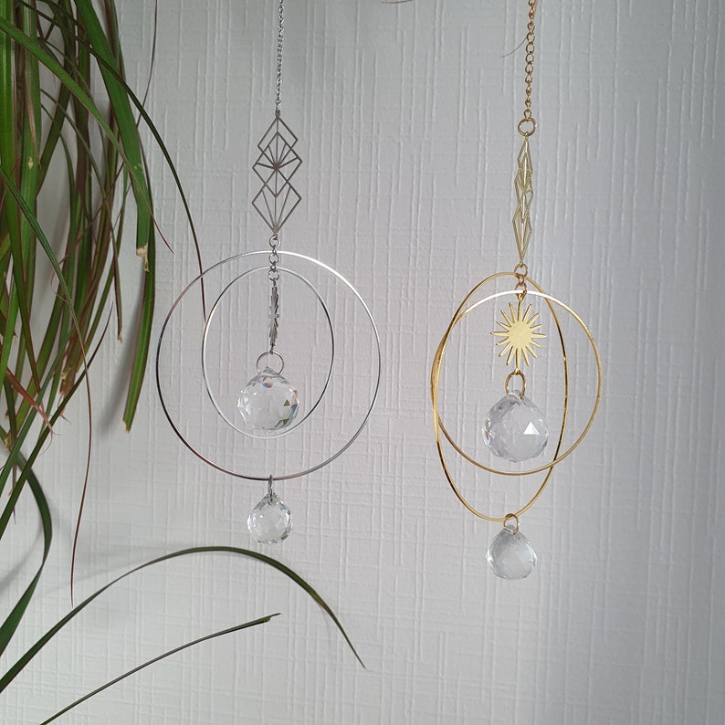 ANDROMEDA Suncatcher Crystal Feng Shui Decoration to Hang Boho Etsy