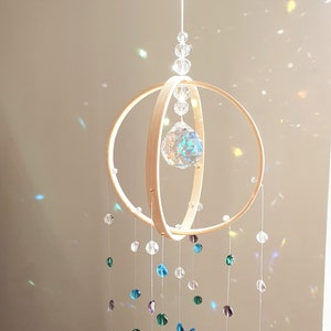 Kristall-Mobile Sonnenfänger AURORA Babyzimmer-Dekoration in Pastellfarben Feng Shui-Mobile handgefertigt Bild 2
