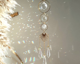 Attrape -soleil ZEN en cristal - Home Decor -  Suncatcher Feng Shui - Fait main  - Fabriqué en France - Cadeau fête des mères