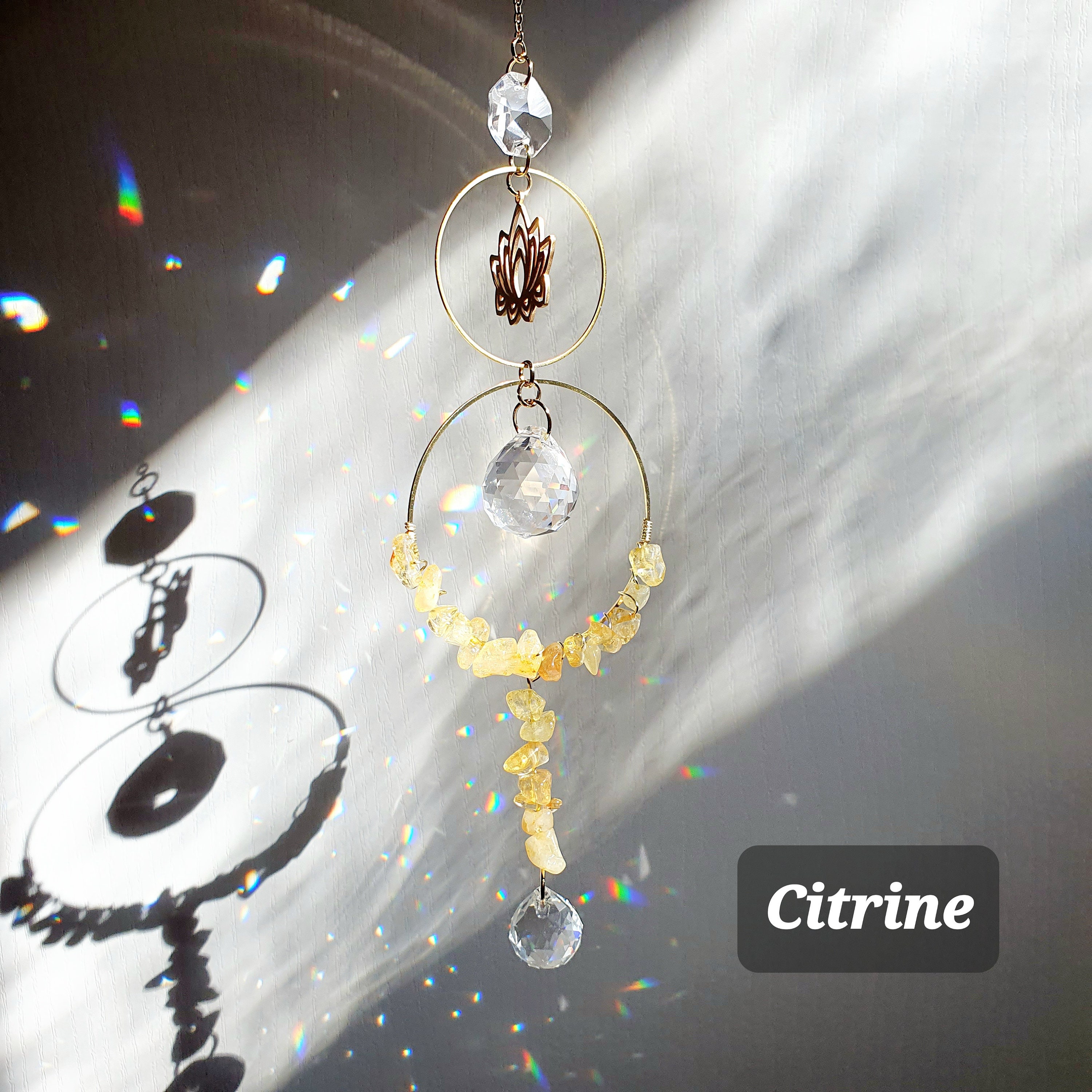 Suncatcher CASSIOPEE II Celestial Hanging Decor Feng Shui Crystal Gift for  Her Handmade Made in France 