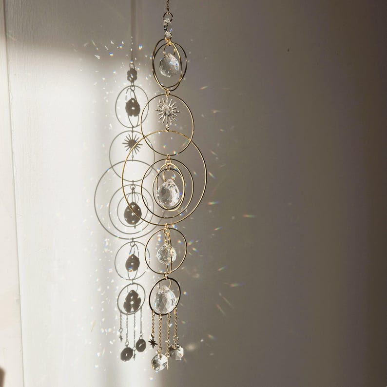ZENITH XXL – Large Crystal Suncatcher – Intense Rainbow Maker for ...