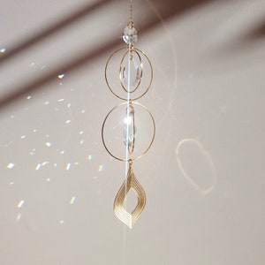 DROP Sun Catcher - Crystal Suncatcher -- Mother's Day gift - Boho interior decoration - Gift for her