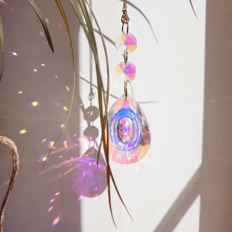 DIY Suncatcher Crystal Sun catcher Solar prism Aurore Boréal Window hanging image 4