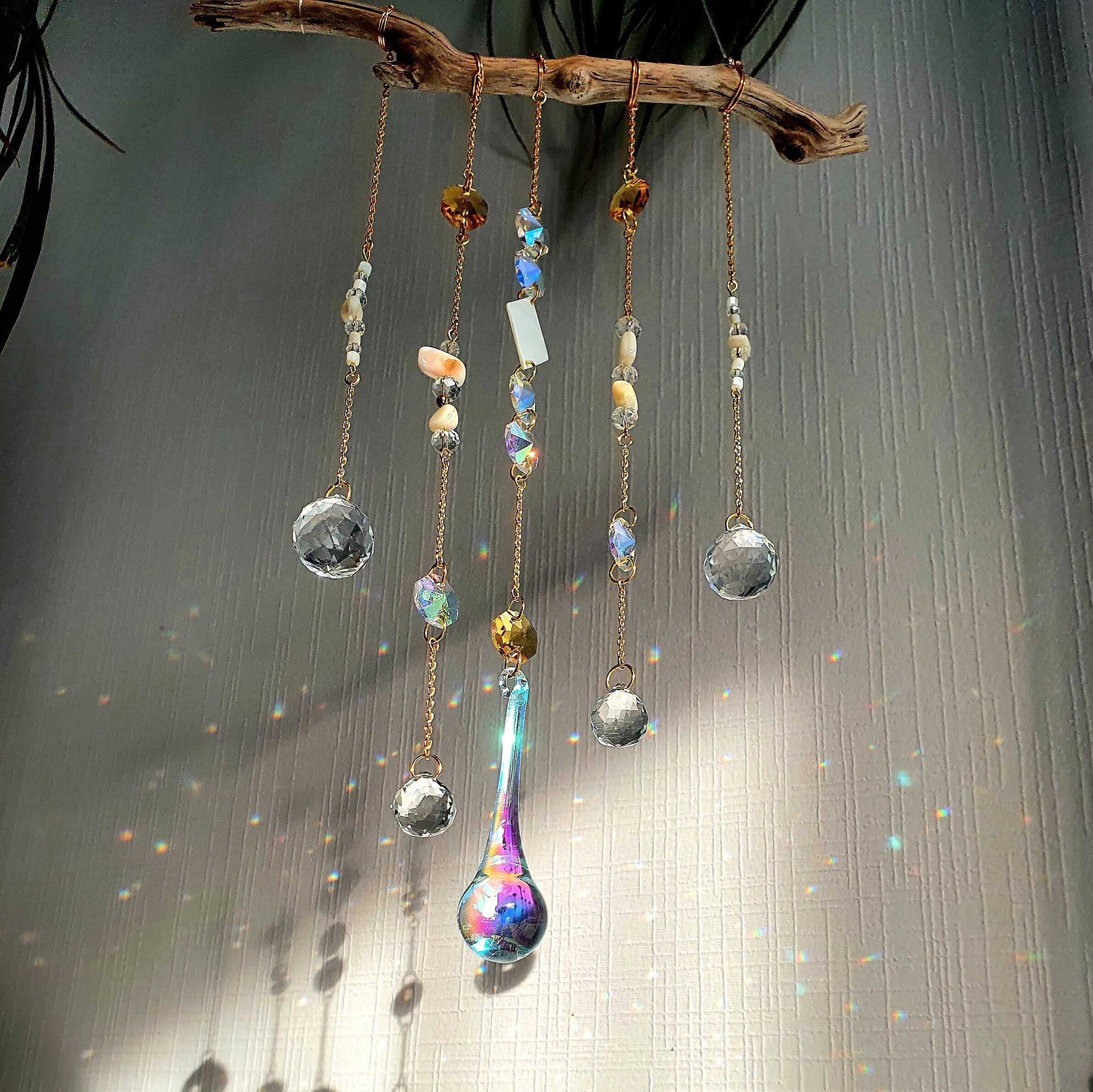 Suncatcher CASSIOPEE II Celestial Hanging Decor Feng Shui Crystal Gift for  Her Handmade Made in France 