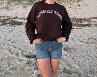 Support Day Drinking Crewneck (Women Beach Spring Break Girly Summer Time Real Hot Girl Shit)