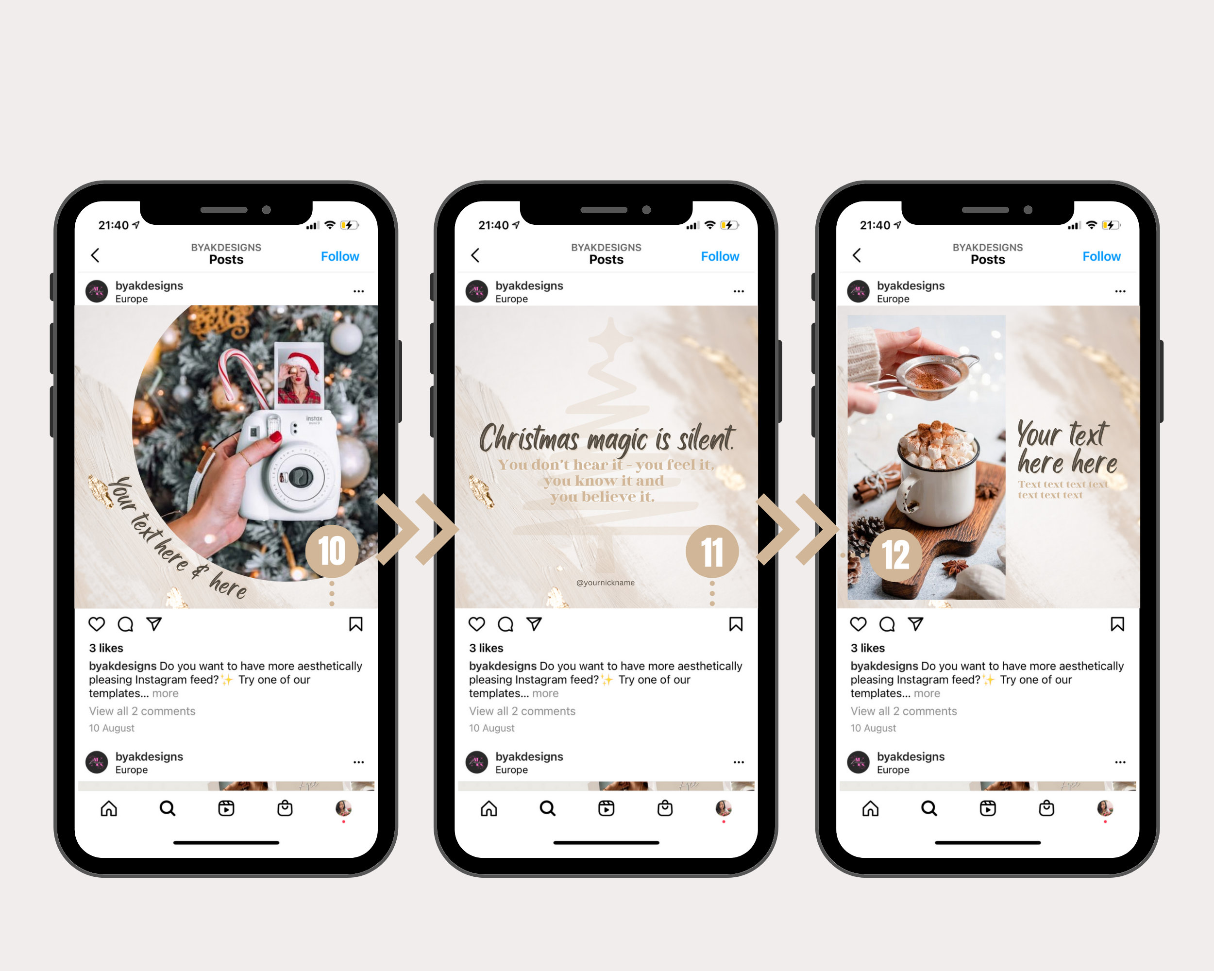 christmas-instagram-post-template-advent-calendar-instagram-holiday