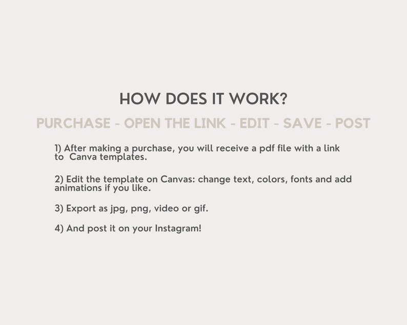 Weekly Availability Beige Template Instagram Story Availability