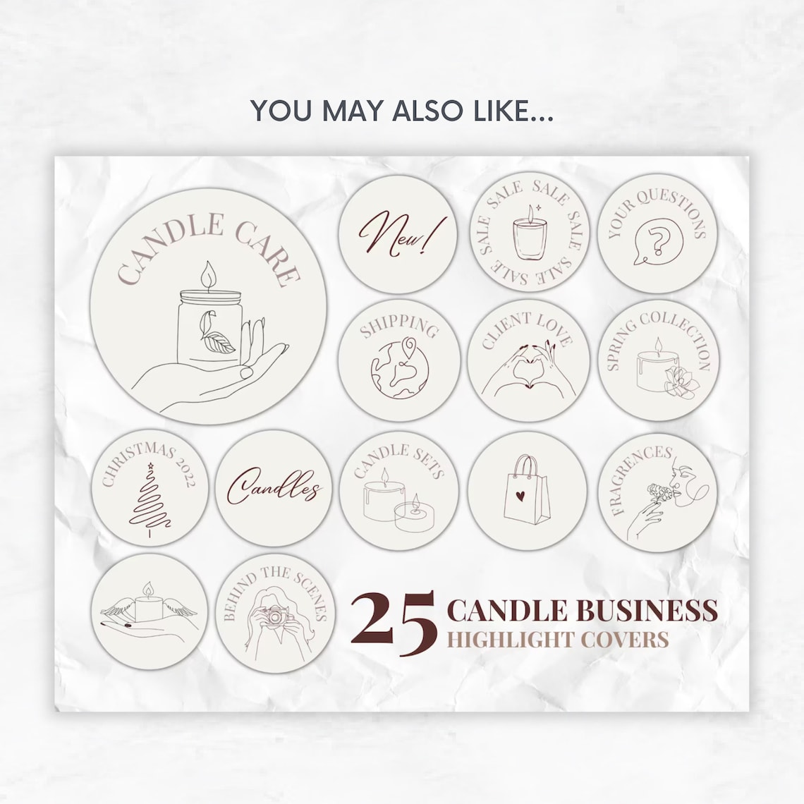 Candle Instagram Christmas Template Candle Business Instagram Etsy