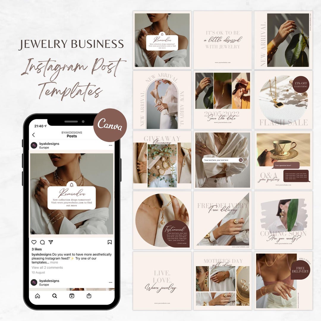 Canva Minimalist Jewelry Instagram Jewelry Brands Instagram 100