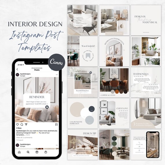 Plantilla De Perfil De Cliente De Diseño De Interiores Ejemplo De