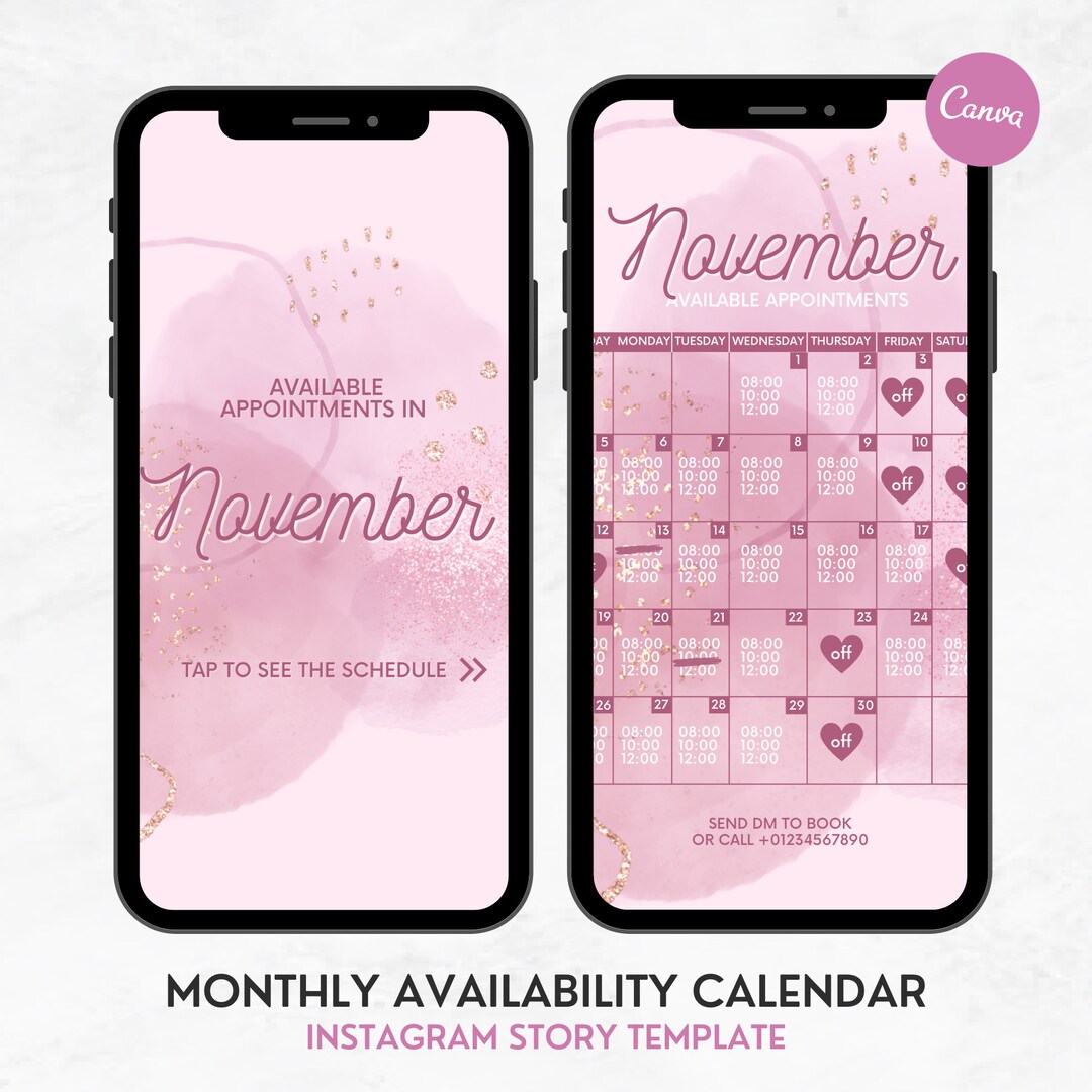 instagram-story-availability-calendar-lash-tech-appointments-etsy