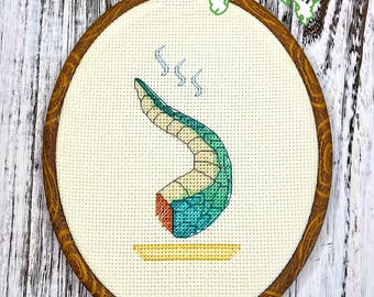 Bestel op! - Miss K. PDF-kruissteekpatroon, anime-kruissteekpatroon, drakenkruissteekpatroon, kawaii-kruissteekpatroon, DMC, pdf