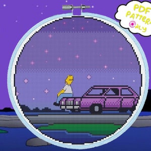 Motherly Musings - PDF Cross Stitch Pattern, Family Cross Stitch Pattern, Simpsons Cross Stitch Pattern, Mothers Day Stitch Pattern