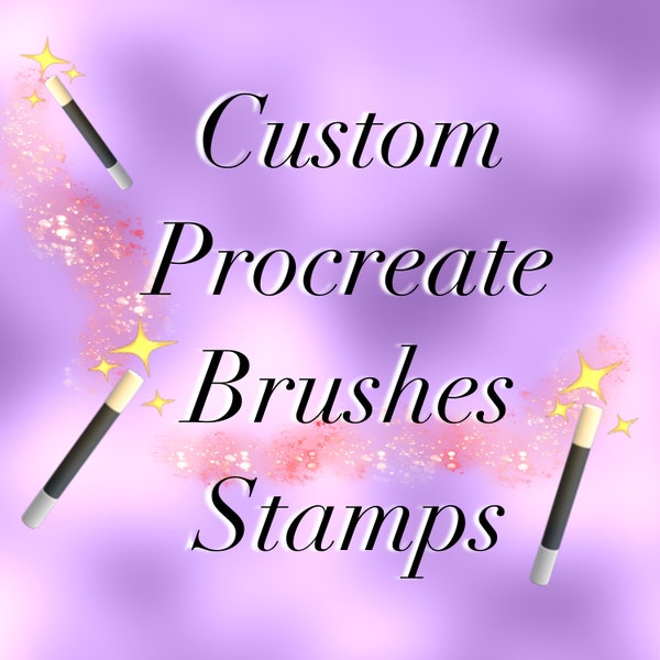 Custom Procreate stamps, brushes, made to order Procreate brush for your Art Needs, your wishes