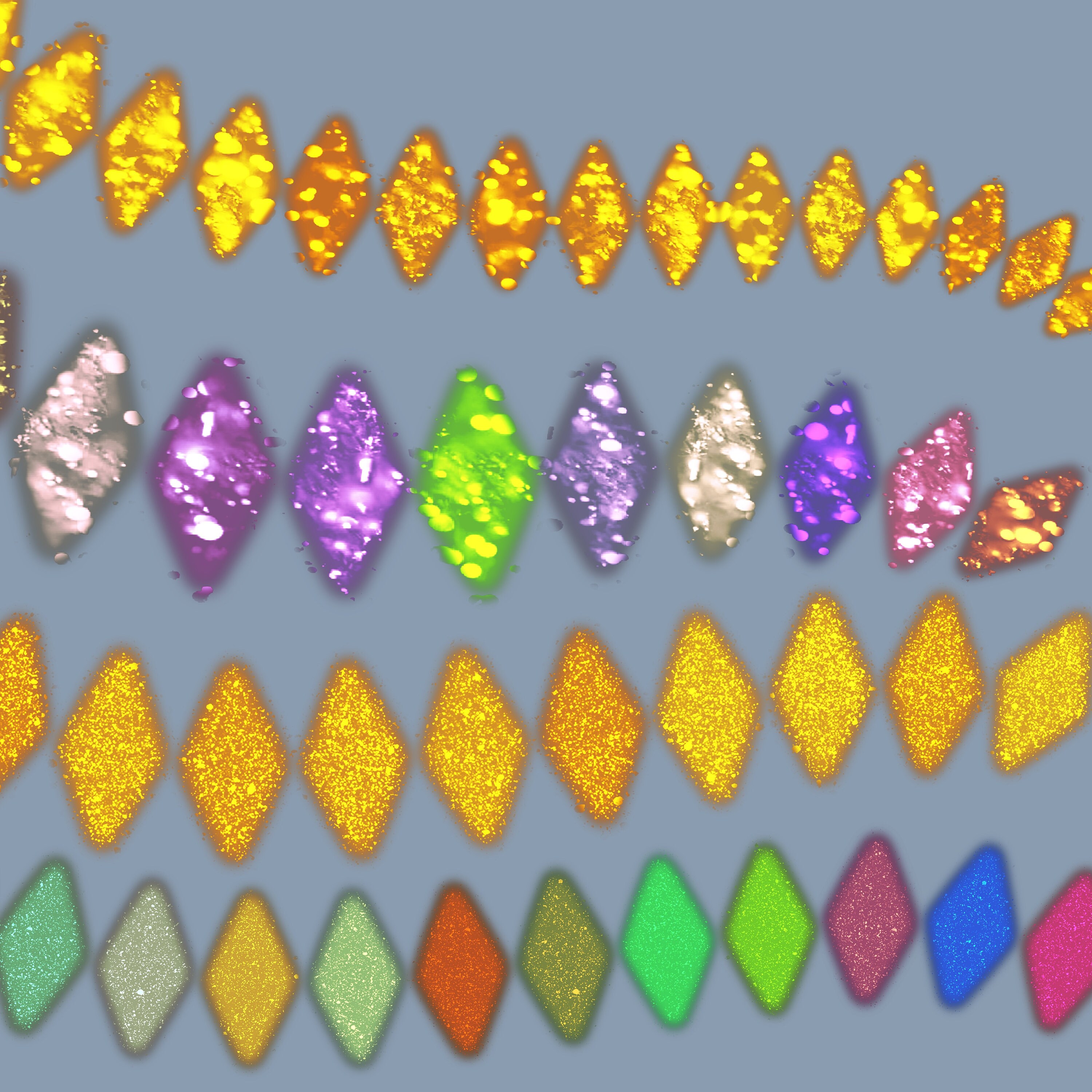 Christmas Neon Lights Garlands Procreate Brushes New Years Festive ...