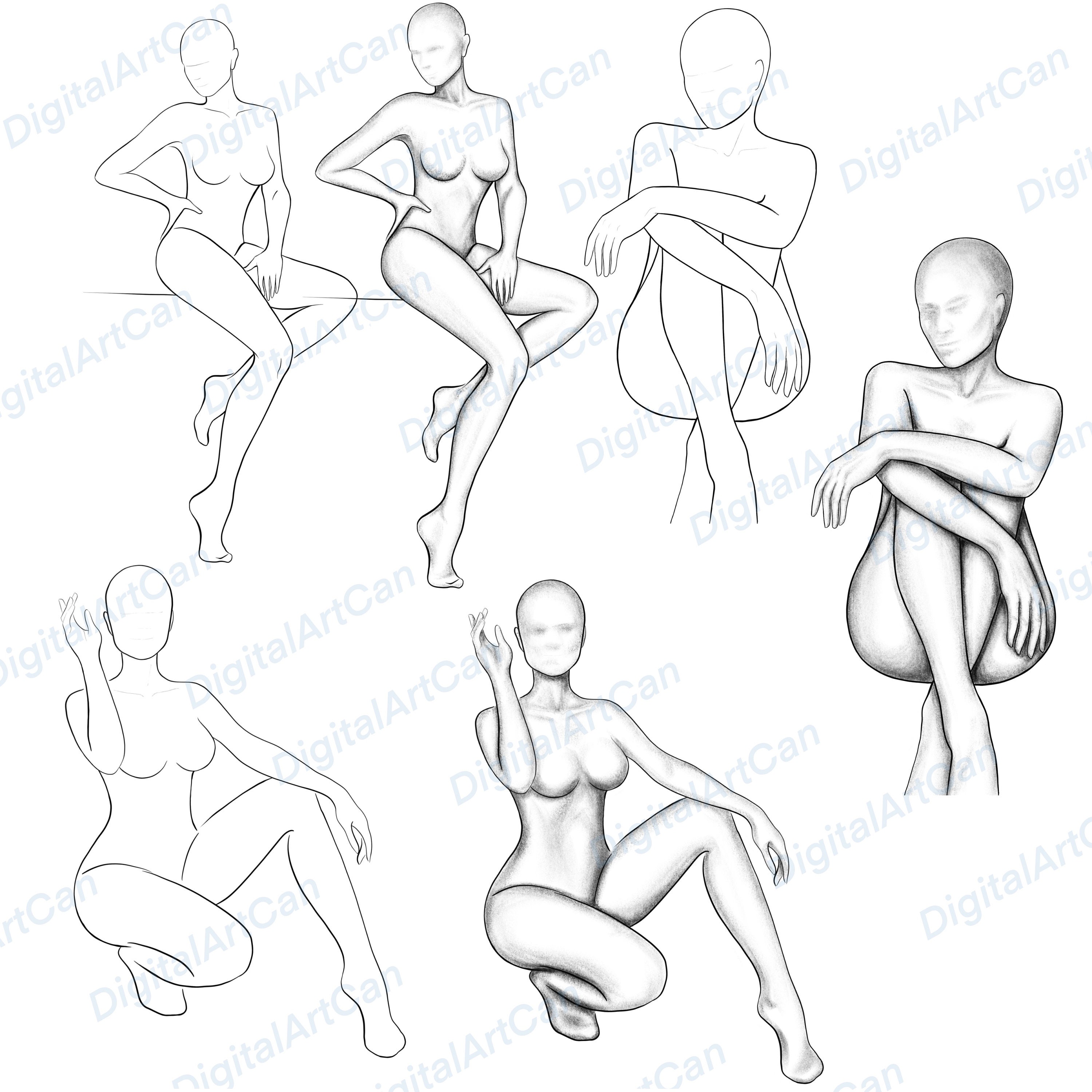 570+ Drawing Of A Female Body Poses Stock Videos and Royalty-Free Footage -  iStock