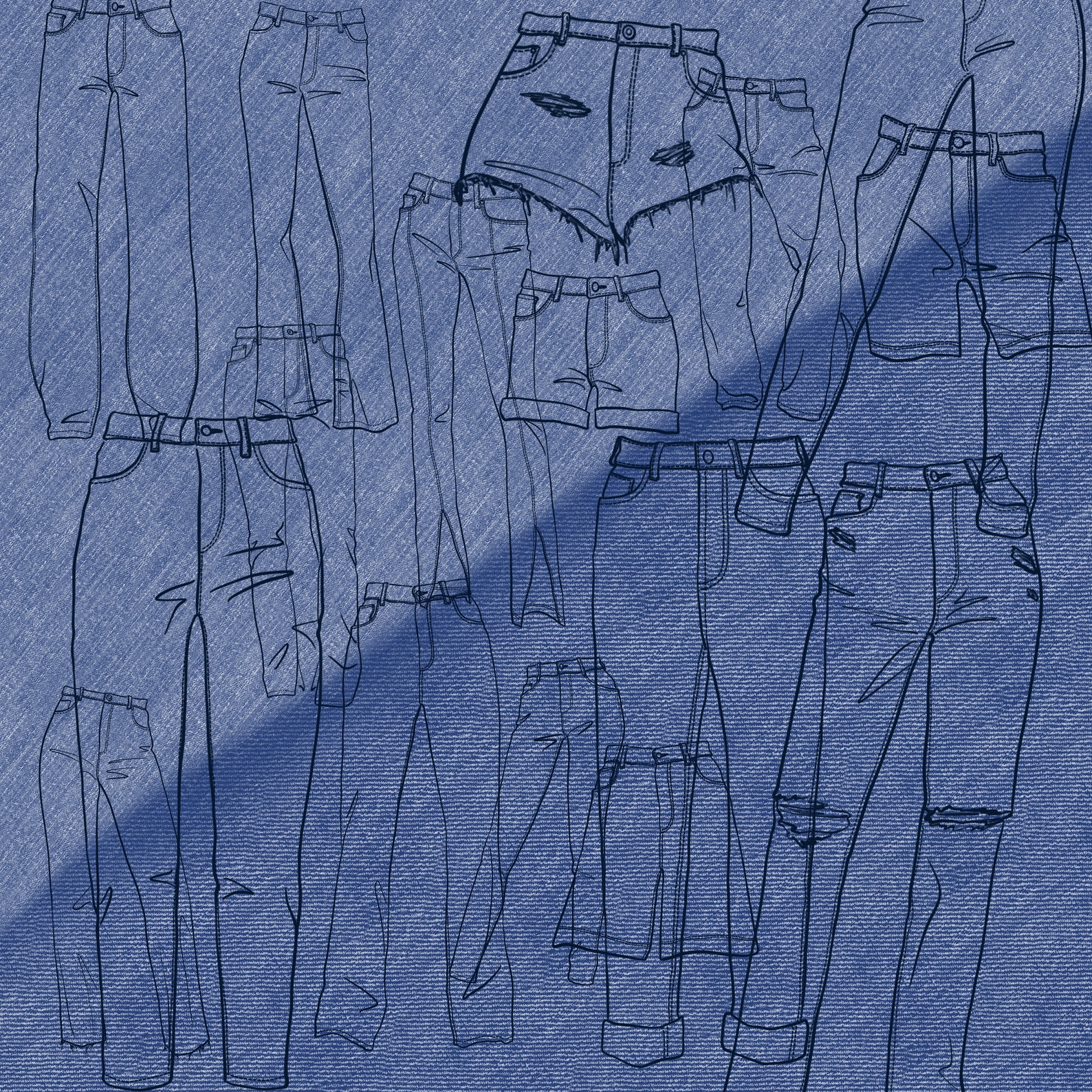 Procreate Brushes Denim Fabric Texture & Jeans Clothes Etsy