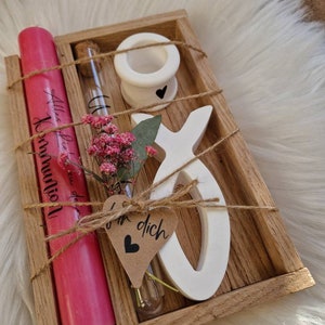 Kommunion Mädchen, Konfirmation und Jugendweihe Junge Geschenkset, Geldgeschenk, Klötzchenbox,personalisiert, Geschenkbox