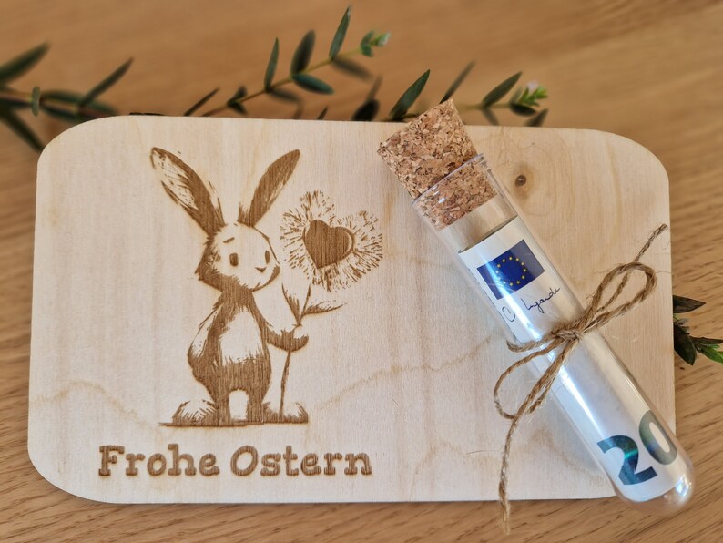 Geschenkverpackung für Ostern, Geburtstag, Valentinstag, Gutschein, Wunscherfüller Bild 2