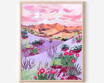 Death Valley Nationalpark, Nationalpark Kunst, Reiseillustration, Kalifornien Nationalpark, Kalifornien Malerei