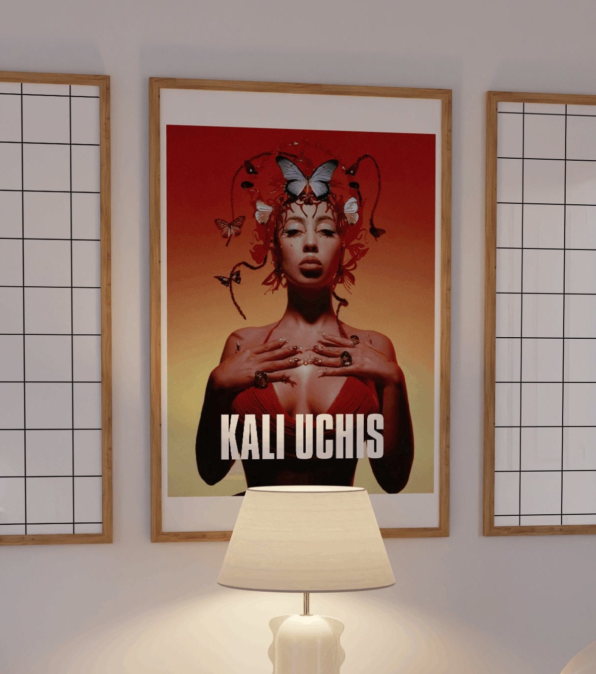 Kali Uchis Poster Music Print Album Music Kali Uchis Art Red Moon