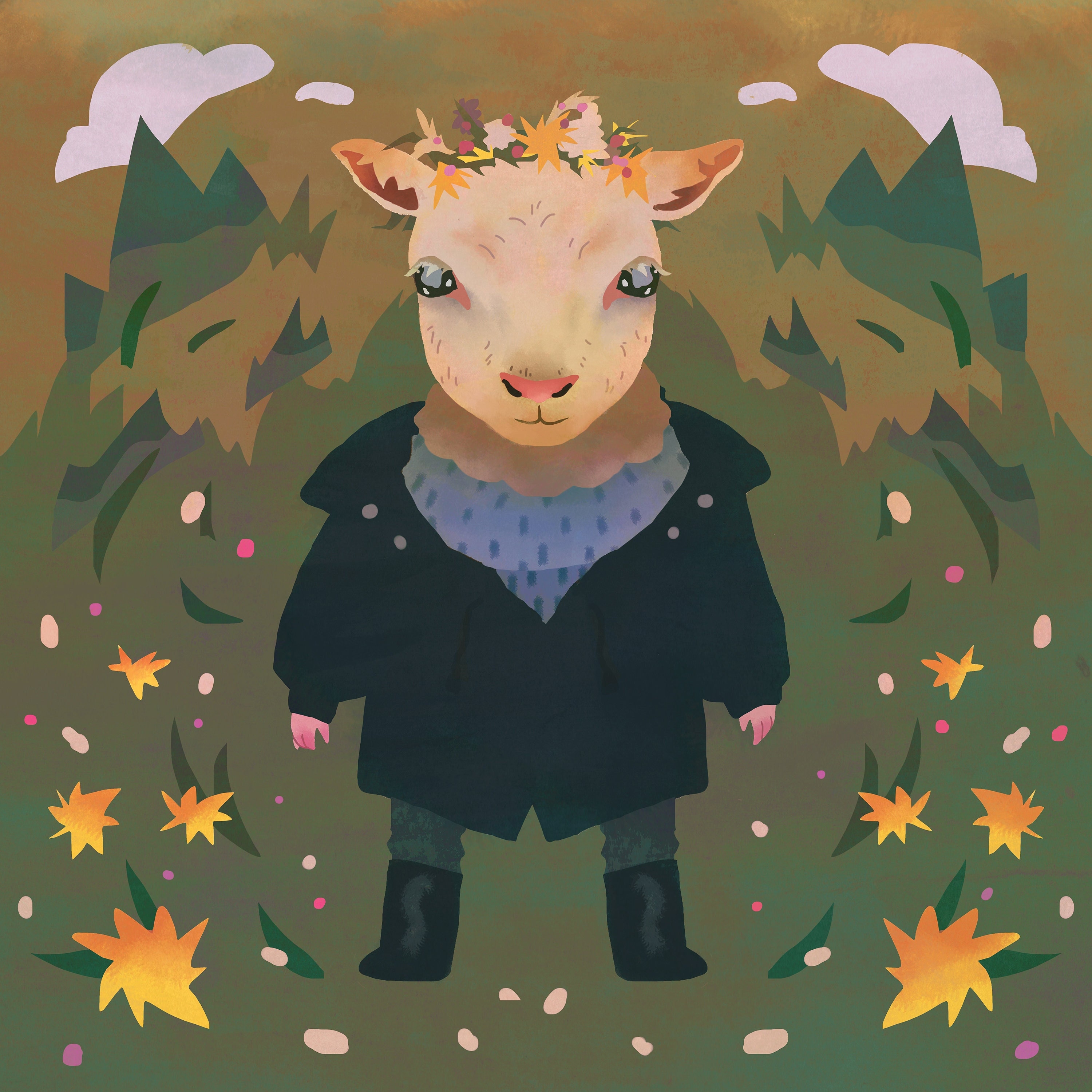 Ada Lamb A24 8x8 Digital Art Print Etsy