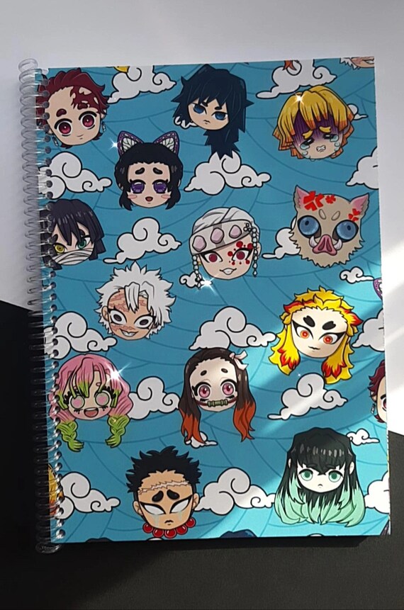 Notebook: Demon Slayer Anime Notebook-6X9(100 Pages)Blank Lined Journal for  Kids, Ramen, Anime, Manga Lovers, Student, School, Women, Girls, Boys