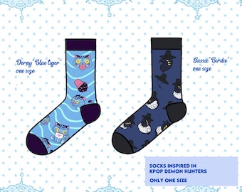 Kpop Demon Hunters Derpy and Sussie Socks - Etsy