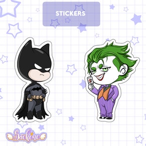 Pegatinas Batman y Joker