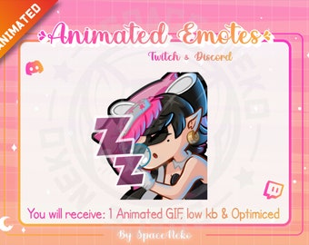 Emote fofo animado de Chibi para Twitch e Discord Splatoon Sleep Anime videogames