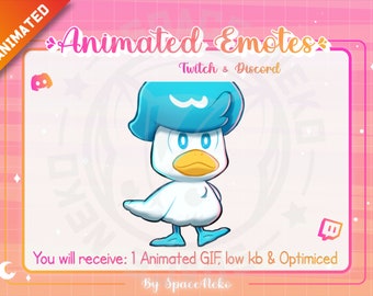 Emote fofo animado de Chibi para Twitch e Discord Pokémon Quaxly Anime Dance Profesional