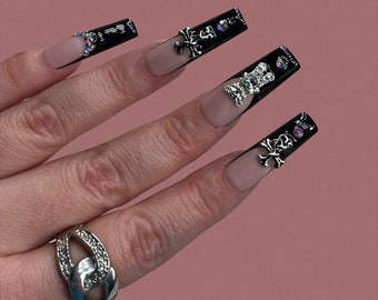 nails for black prom dress Black Prom Nails