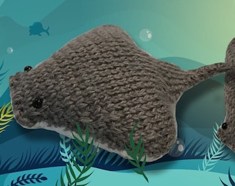 Knitted Stingray Pattern, Digital Download