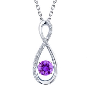 SERAFINA Infinity Necklace with Dancing Gems